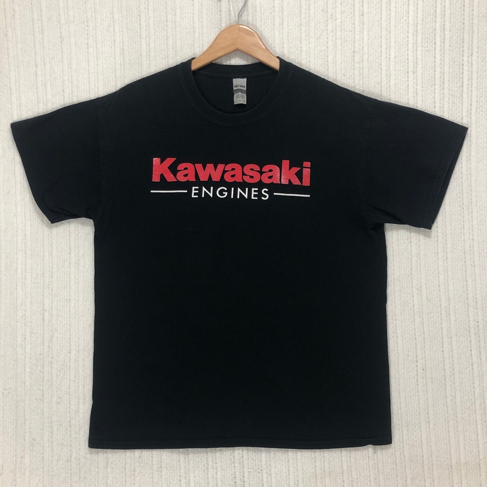 Kawasaki Engines‎ Graphic T-Shirt Mens Large Black Short Sleeve Gildan Cotton - Picture 3 of 8